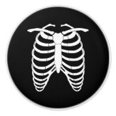 オリジナルの恐怖の胸骨ハロウィーンの胸郭 セラミックノブ (正面)