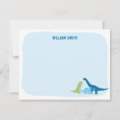 オリジナルの恐竜カード ノートカード (正面)