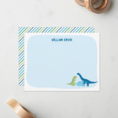 オリジナルの恐竜カード ノートカード (正面/裏面インサイチュ)