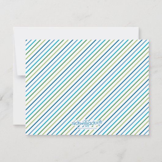 オリジナルの恐竜 ノートカード (裏面)