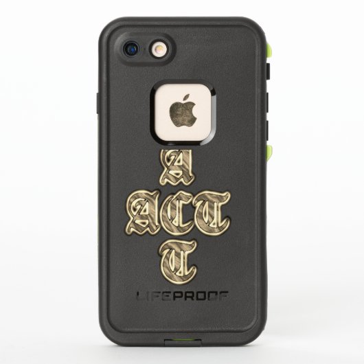 オリジナルの愛らしいモノグラムアートを作成 LifeProof iPhoneケース (裏面)