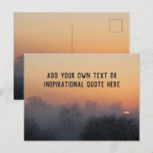 オリジナルの感動的な名言や前向きなメッセージを作成する - ポストカード (正面/裏面)