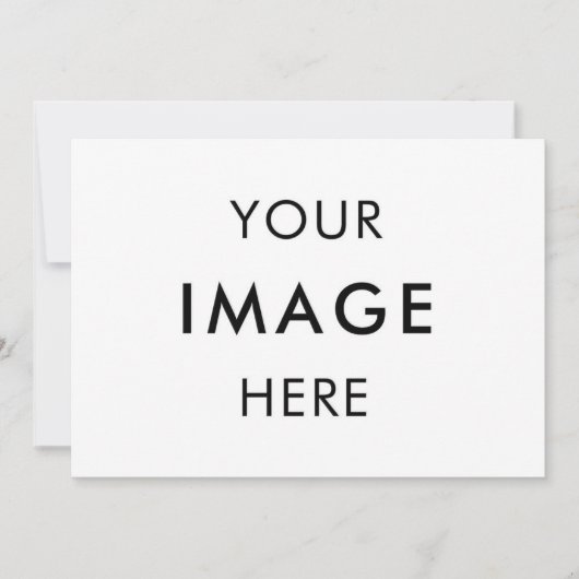 オリジナルの招待状をデザイン 黒白 5" x 7" 招待状 (正面)