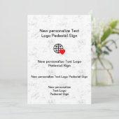 オリジナルの新しいフラット招待状をカスタマイズ 招待状 (スタンド正面)