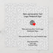 オリジナルの新しいフラット招待状をカスタマイズ 招待状 (正面/裏面)