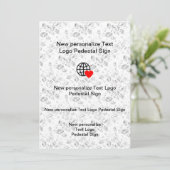 オリジナルの新しいフラット招待状をカスタマイズ 招待状 (スタンド正面)