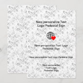 オリジナルの新しいフラット招待状をカスタマイズ 招待状 (正面/裏面)