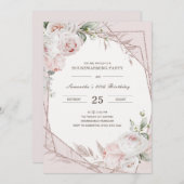 オリジナルの新築祝いと誕生日招待状 招待状 (正面/裏面)