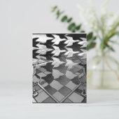 オリジナルの有名なドロー「昼と夜」 ポストカード (スタンド正面)