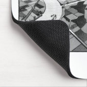 オリジナルの有名なドロー「昼と夜」 マウスパッド (コーナー)