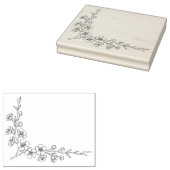 オリジナルの桜の花のコーナーを作ろう ラバースタンプ (押印)