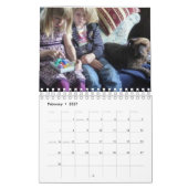 オリジナルの楽しいギフトにできる家族写真 カレンダー (2月 2027)