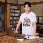 オリジナルの母の写真で「I Love My Mother」 Tシャツ