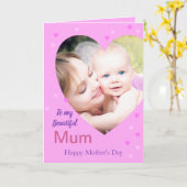 オリジナルの母の日カード カード (黄色い花)