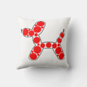 オリジナルの気球犬のデザインの装飾用クッション クッション (裏面)