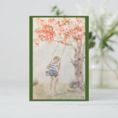 オリジナルの水彩カード空白の サンキューカード (スタンド正面)