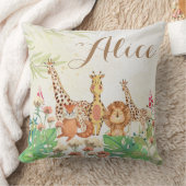 オリジナルの水彩植物のベビーギフト クッション (ブランケット)