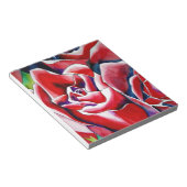 オリジナルの水彩画のバラのアート作品 ノートパッド (アングル)