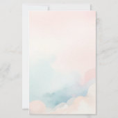 オリジナルの水彩画の日の入り雲を作成 便箋 (裏面)