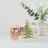 オリジナルの水彩画スケッチ ポストカード (スタンド正面)