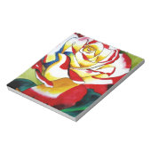 オリジナルの水彩画 ティーローズのアート フラワー ノートパッド (回転)