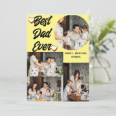 オリジナルの父の日、4枚の写真のコラージュ シーズンカード (スタンド正面)