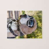 オリジナルの犬の名前の写真を作成 ジグソーパズル (横)