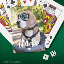 オリジナルの犬の名前の写真トランプ