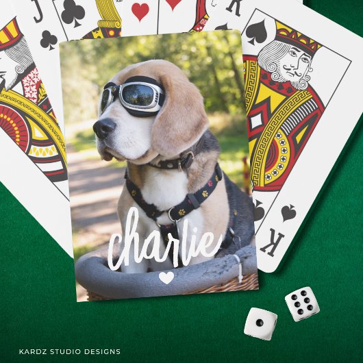 オリジナルの犬の名前の写真トランプ トランプ