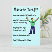 オリジナルの独身パーティー!!! 招待状 (スタンド正面)