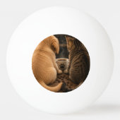 オリジナルの猫と犬のグッズを作ろう 卓球ボール (裏面)