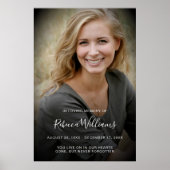 オリジナルの現代的なライフセレブレーション葬儀 ポスター (正面)