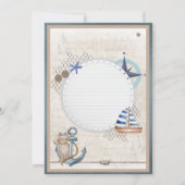 オリジナルの画像を追加 自由な海の冒険 招待状 (正面)