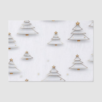 オリジナルの白いクリスマスツリーを作ろう 薄葉紙