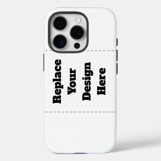 オリジナルの白い Case-Mate iPhoneケース (裏面)