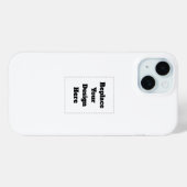 オリジナルの白い Case-Mate iPhoneケース (裏面 (横))