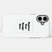 オリジナルの白い Case-Mate iPhoneケース (裏面 (横))