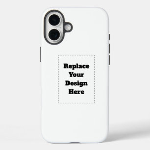 オリジナルの白い iPhone 16 PLUSケース