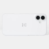 オリジナルの白い iPhoneケース (裏面横)