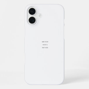 オリジナルの白い iPhone 16 PLUSケース