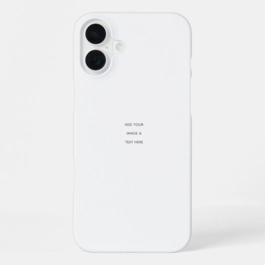 オリジナルの白い iPhoneケース (裏面)
