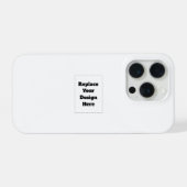 オリジナルの白い iPhoneケース (裏面横)