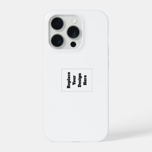 オリジナルの白い iPhoneケース (裏面)