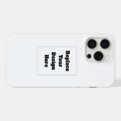 オリジナルの白い iPhoneケース (裏面横)