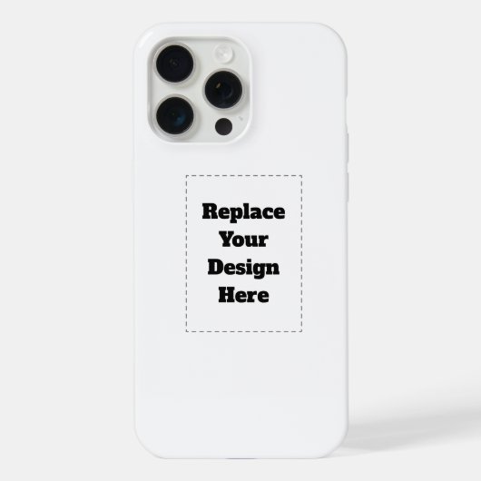 オリジナルの白い iPhoneケース (裏面)