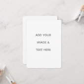 オリジナルの白を作成する カード (正面/裏面インサイチュ)