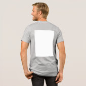 オリジナルの白 トライブレンドTシャツ (フル背面)
