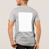 オリジナルの白 トライブレンドTシャツ (裏面)