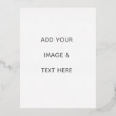 オリジナルの白 箔シーズンポストカード (正面)
