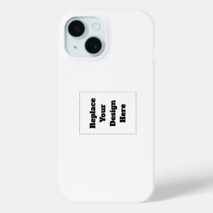 オリジナルの白 iPhone 15ケース